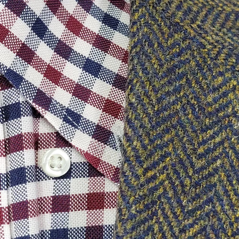 Nautica Men's Tweed Sport Coat Blazer Two Button Herringbone Wool Sz‎ 40L